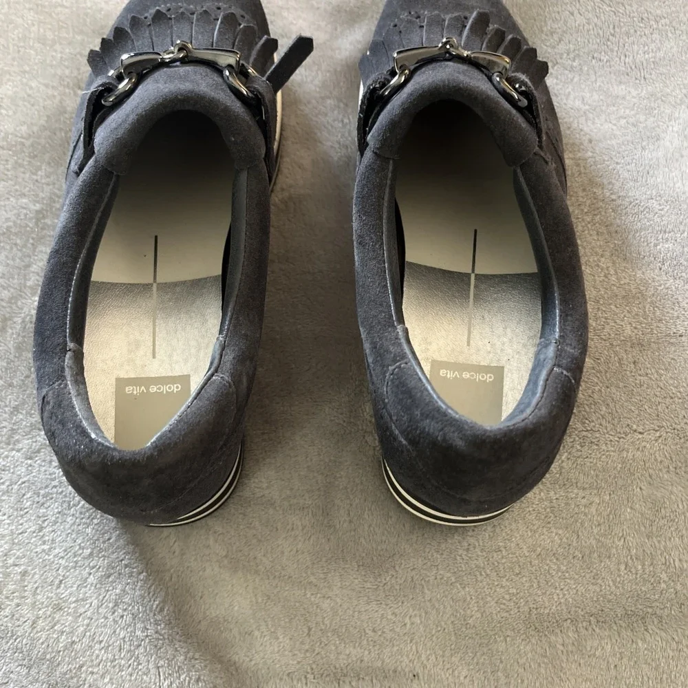 Dolce Vita Jhax Platform Shoes Women Sz 9.5 Black Suede Pre‎ Owned